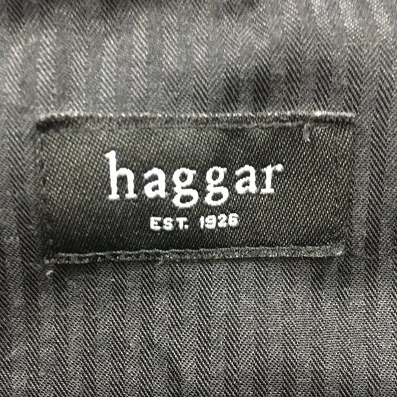 Haggar Mens 36 x 32 Charcoal Gray 100% Cotton Flat Front Straight Leg Pants - Picture 9 of 9